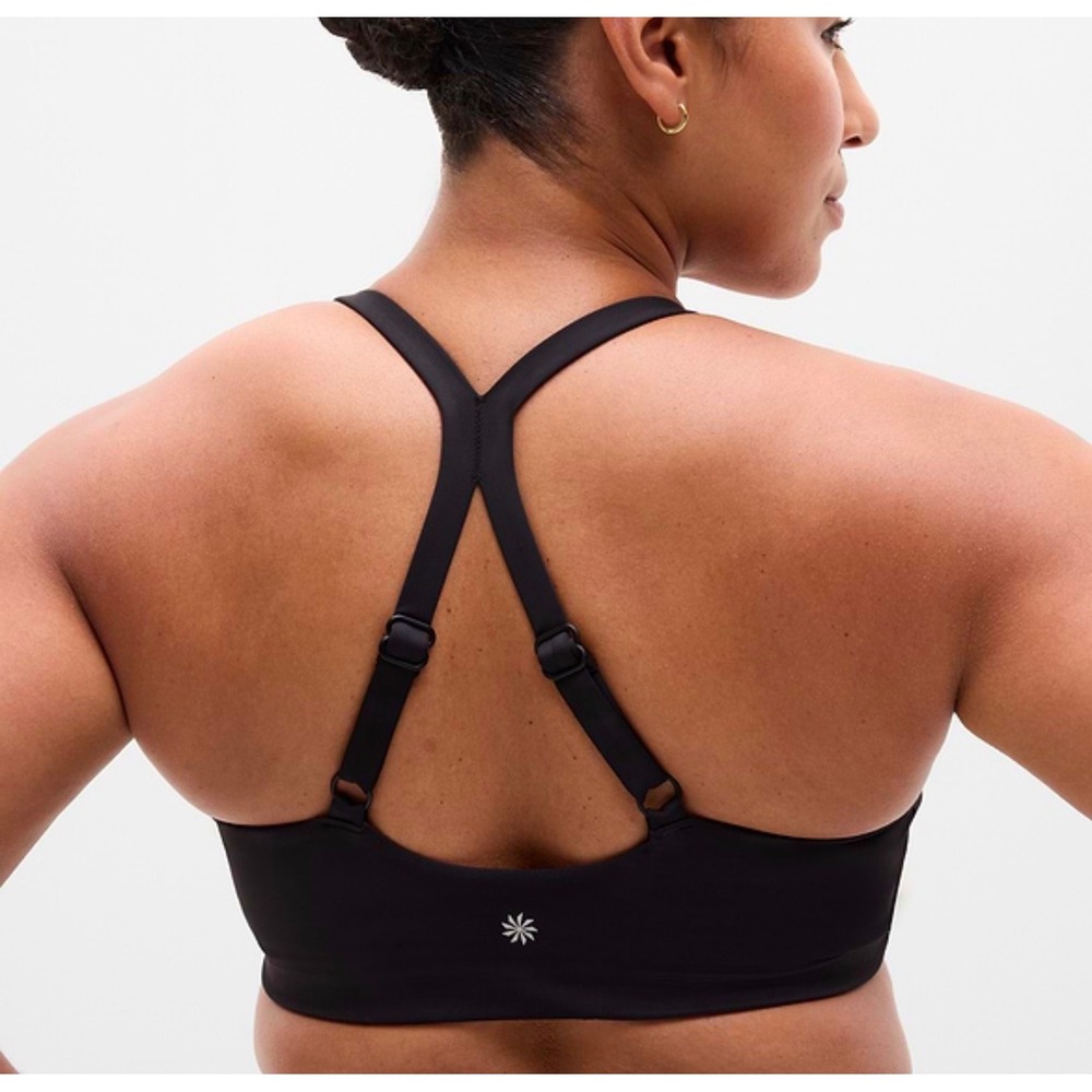 Athleta Invigorate Sports Bra Black Medium D-DD